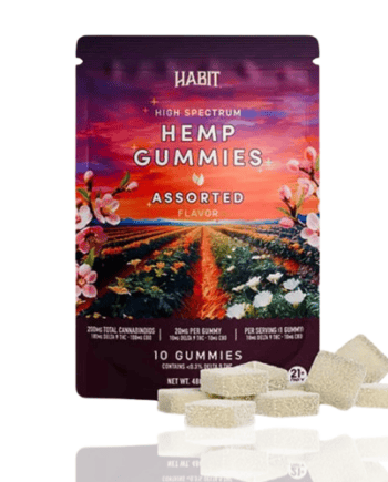 Habit Hemp Gummies Assorted Flavor | 200mg Delta-9 THC + CBD Balanced Gummies
