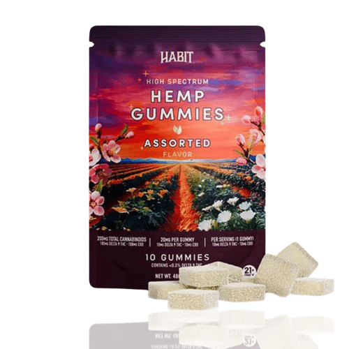 Habit Hemp Gummies Assorted Flavor | 200mg Delta-9 THC + CBD Balanced Gummies