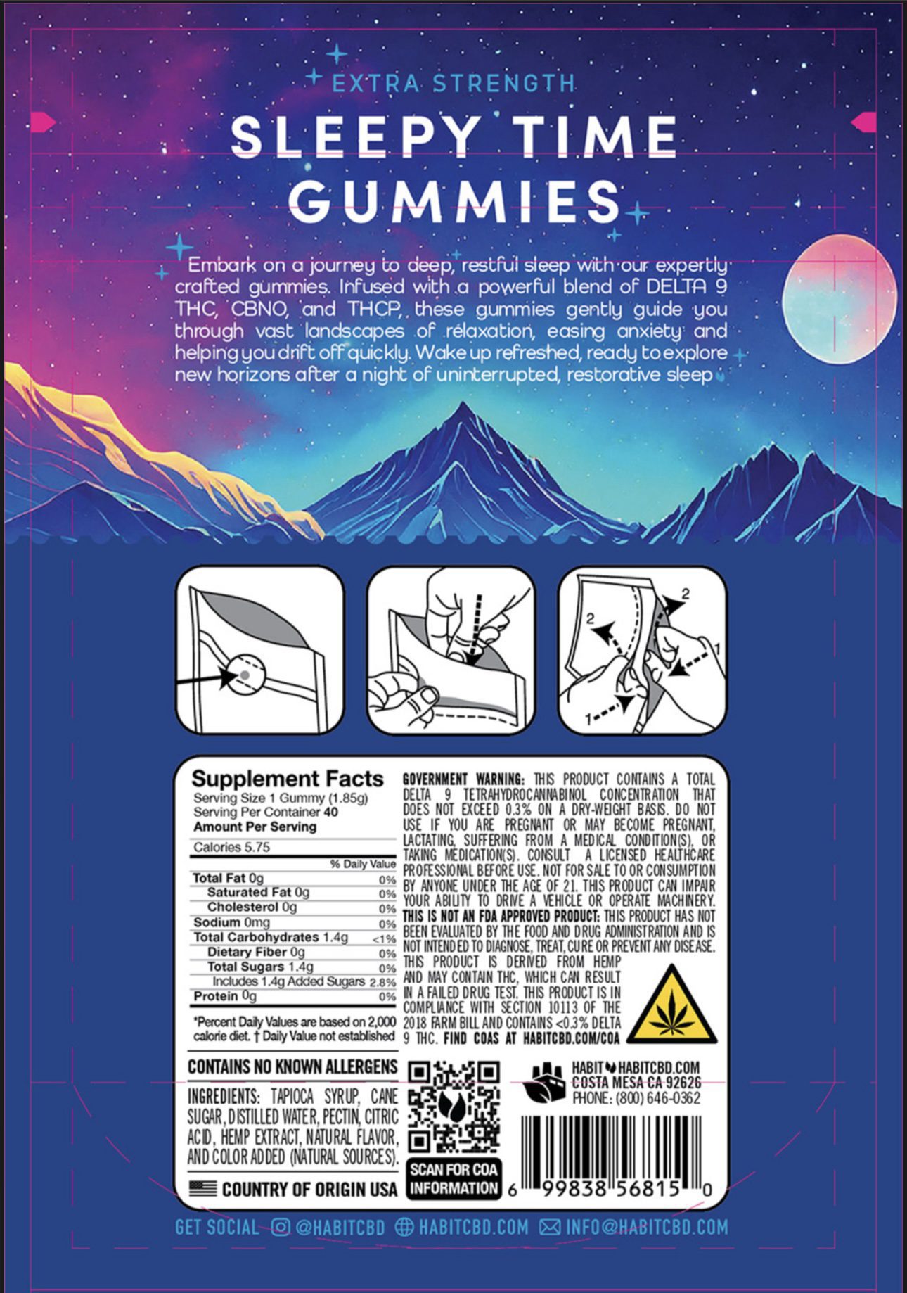 Habit Extra Strength Sleepy Time Gummies