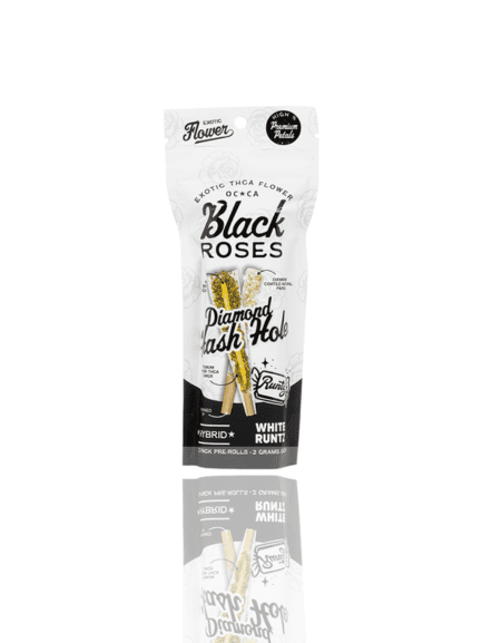 Black Roses Diamond Hash Hole – 2-Pack Pre-Rolls (2g Each)