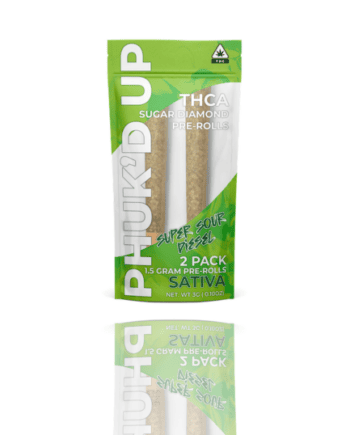 Phuk’D Up THCA Sugar Diamond Pre-Rolls – 2-Pack (1.5g Each)