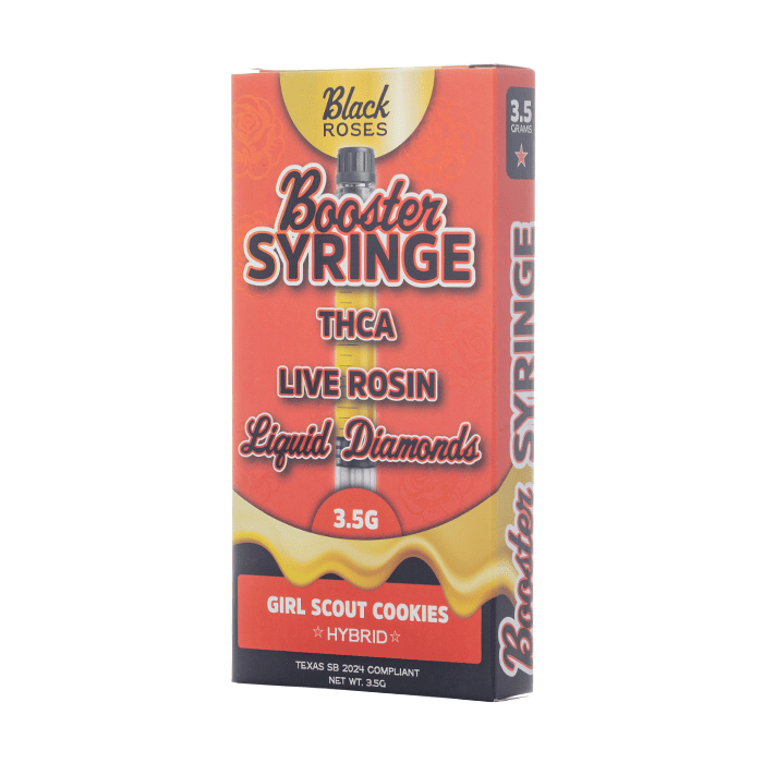 BLACK ROSES LIVE ROSIN BOOSTER SYRINGE 3.5G