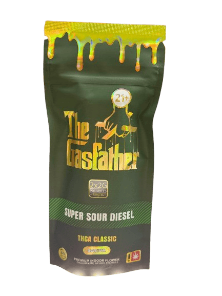 The Gasfather THCA Diamond Infused Pre-Rolls – Premium Indoor Flower