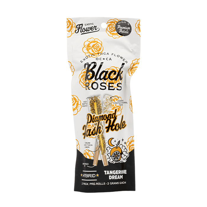 Black Roses Diamond Hash Hole – 2-Pack Pre-Rolls (2g Each)