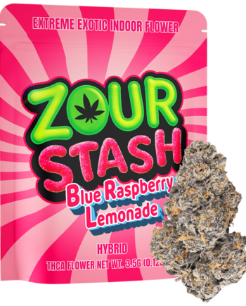 Mylar Flower Blue Raspberry- 3.5g