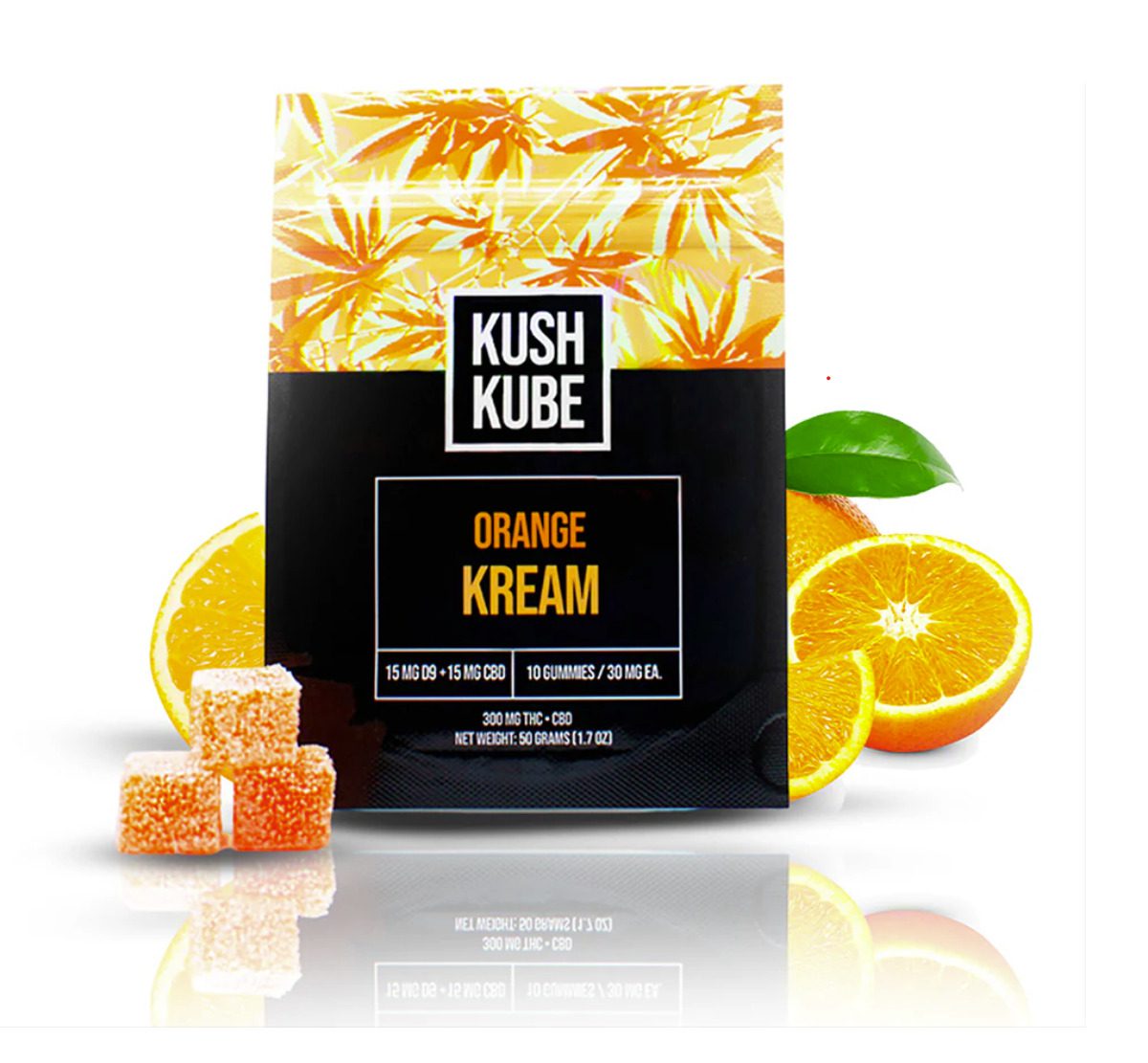 KUSH KUBE ORANGE KREAM - 10 GUMMIES