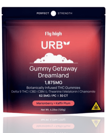 URB Gummy Getaway Dreamland | 1,875mg Botanically Infused THC Sleep Gummies