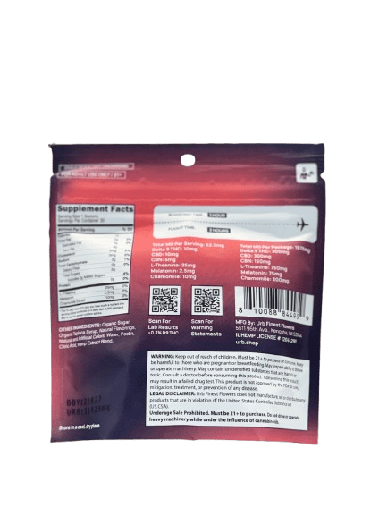 URB Gummy Getaway Dreamland | 1,875mg Botanically Infused THC Sleep Gummies