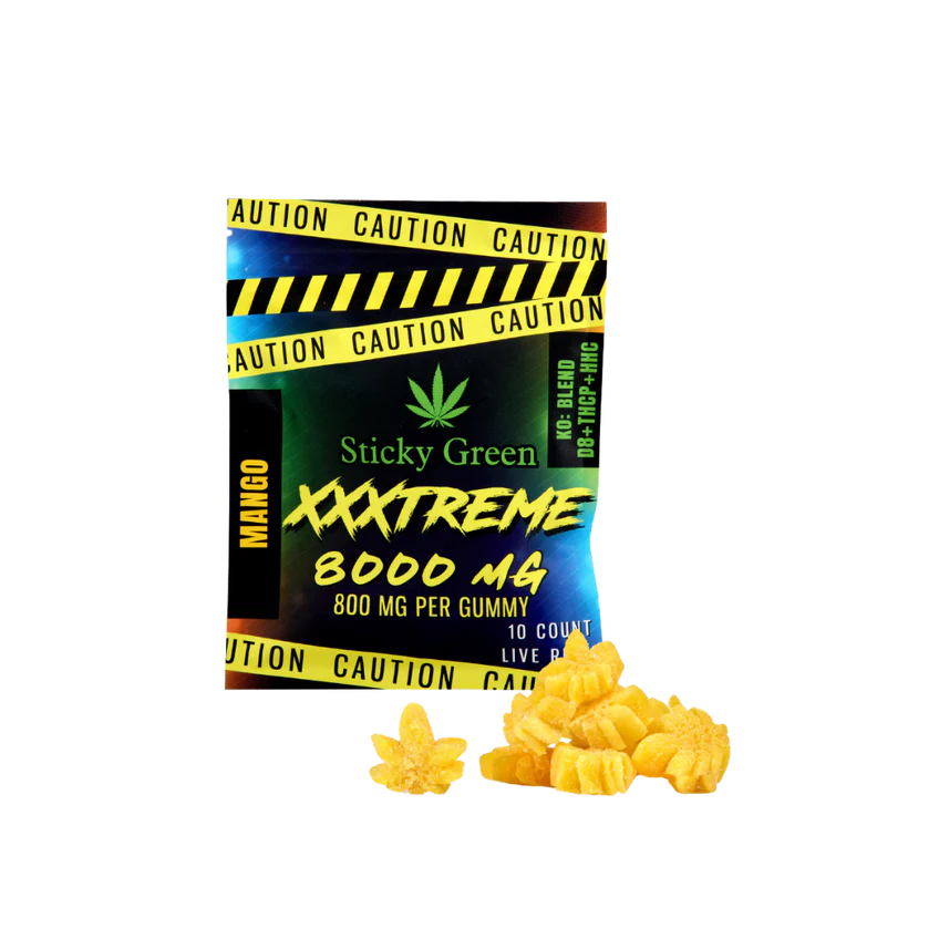 Sticky Green XXXtreme Gummies – 8,000MG (KO Blend)